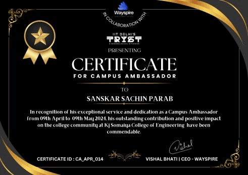 Wayspire Campus Ambassador